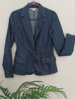 Sundance, Cape Cod Denim Blazer Jacket - Blue